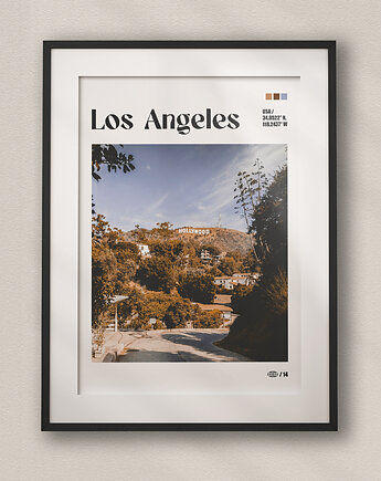 Minimalistyczny plakat Los Angeles USA  - Do salonu, sypialni, biura, DAPIDOKA