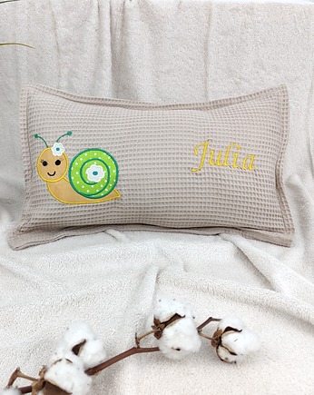 Personalizowany prezent dla dziecka - imienna poduszka ze ślimaczkiem, Enitka Sweet Baby Room