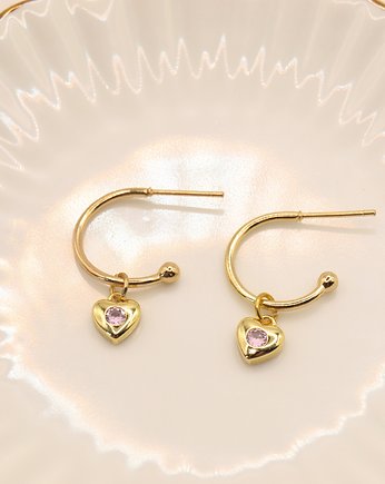 Kolczyki pozłacane Rosalie, Kamari Jewels