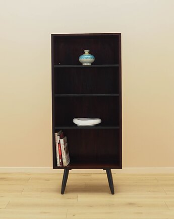 Regał mahoniowy, duński design, lata 70, produkcja: Omann Jun, Przetwory design