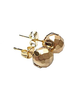 Dots - hematyt gold /alloys collection/ - sztyfty, KiKa pracownia