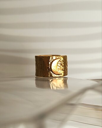 Nausznica MOON Gold księżyc jasny, ZIĘBA