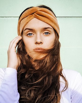 Caramel Velvet Turban - Opaska, Girlsband