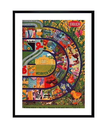 Plakat Czasopismo STOLICA , okładka z 1975 r w ramce, RiskyWalls