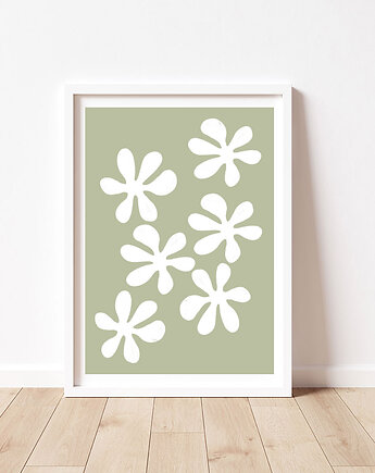 Plakat abstrakcyjny, motywy kwiatowe, Dekorando