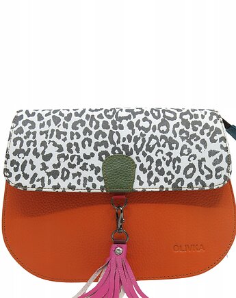 Torebka damska klasyczna odpinany wymienny chwost brelok OLIVKA, Olivka Warsaw