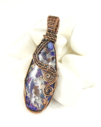 Wisiorek z jaspisem, Blue Pearl Art