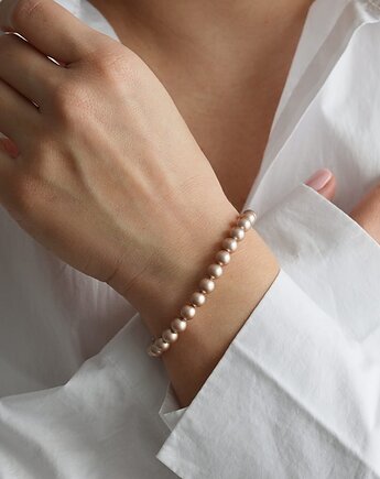 Bransoletka z beżowych pereł Swarovskiego, Laoni