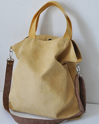 TORBA HOBO XXL - piaskowa, PRACOWNIA 166