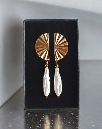 Długie perły : kolczyki : wyjątkowy prezent PREMIUM : II, kaktusia