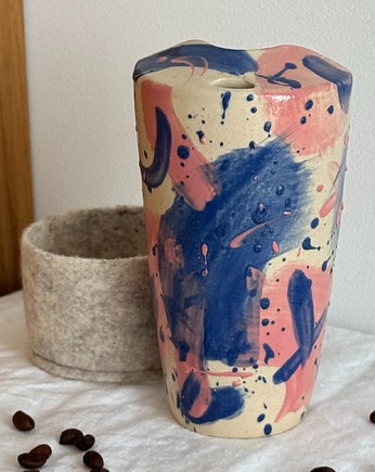 Ceramiczny kubek podróżny 400ml, bien.ceramics