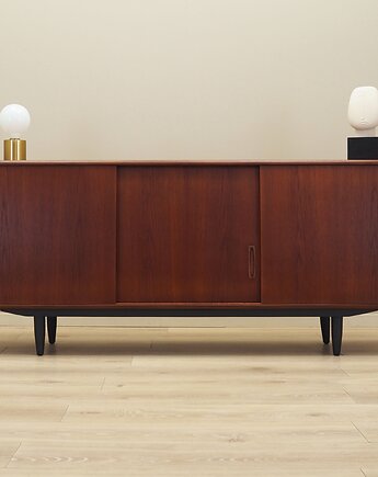 Sideboard tekowy, duński design, lata 70, produkcja: Dania, Przetwory design