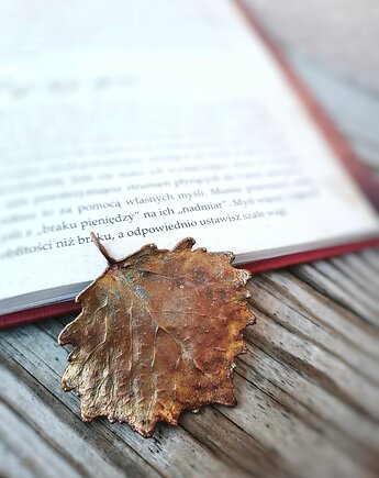 Liść topoli I wisior miedziany, Treemasters Copper Jewelry