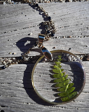 Wisiorek z paprocią, Figa handmade accessories