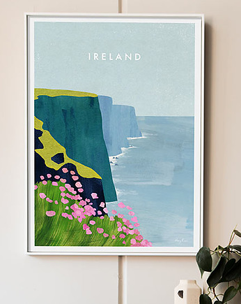 Irlandia - klify nad oceanem - plakat 50x70 cm, minimalmill