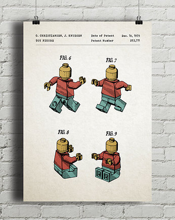Ludzik - patent - plakat minifigurka, minimalmill