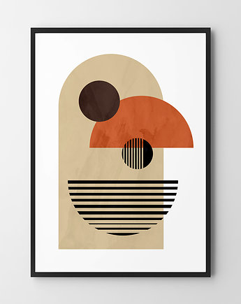 Plakat Beżowa geometria v2, HOG STUDIO