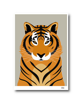Plakat Tygrys pomarańczowy, Hultaj Design
