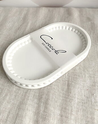 Podstawka/ taca dekoracyjna z gipsu 200x120mm, Coccola JEWELLERY