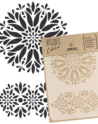 Szablon malarski // craft & scrapbooking // KWIECISTA MANDALA, Szablony Nakleo