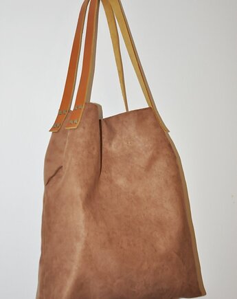 Torba tote XL - karmel, PRACOWNIA 166