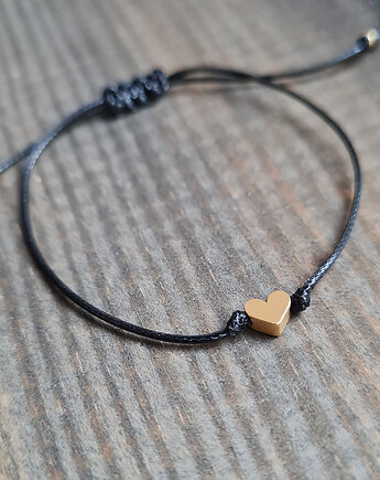 Bransoletka LOVE serce złocone serduszko, COCONUT