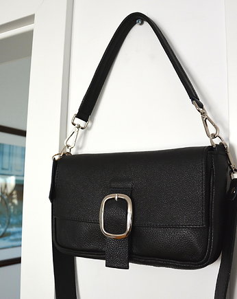 ORA - czarna torebka skórzana "3 w 1", BAGS 4 JOY