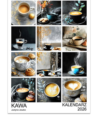 Kalendarz 2026 Kawa 15x21 cm, JBJart Justyna Jaszke
