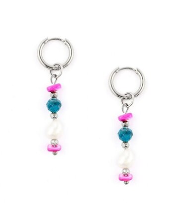 Kolczyki Saint-Tropez Srebrna stal szlachetna, Kulka Bransoletki