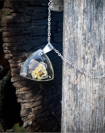 Wisiorek z bratkami, Figa handmade accessories