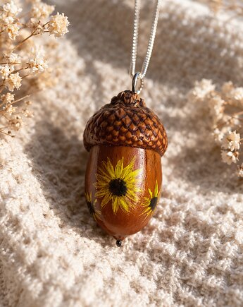 "Żołądź z Nieba" - Wisiorek, Naszyjnik, Zawieszka, Projekt320