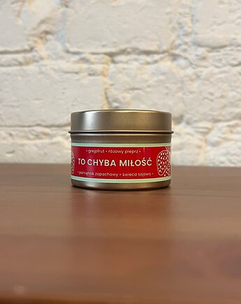 Świeca sojowa To Chyba Miłość - grejpfrut, różowy pieprz, Kams Candles Diary