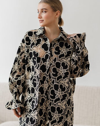Spektakularna koszula Nastrój - haft ażurowy, Nubee