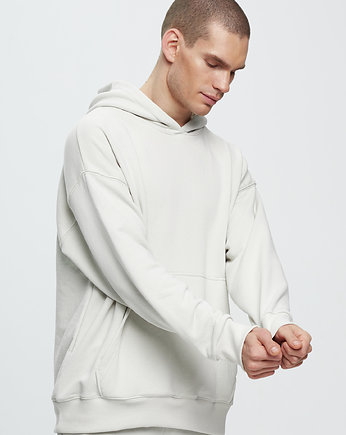 Bluza hoodie STUDIO Bianco męska, HARP TEAM