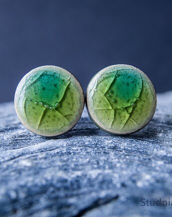Kolczyki ceramiczne 8 mm, studnia ceramiczna