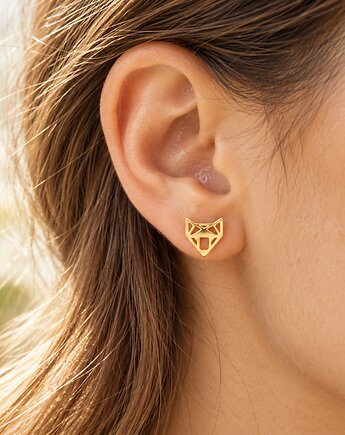 Kolczyki FOXY- srebro złocone 24K, ISSI Jewelry