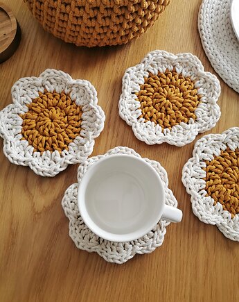 Podkładki pod kubek kwiaty, Lana Design