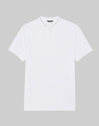 Męska koszulka polo stornara biały, BORGIO