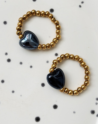 Pierścionek elastyczny Serce, Chmolowska Jewellery
