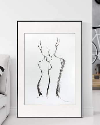 obraz 50X70 cm wykonany ręcznie, MiniMalArt