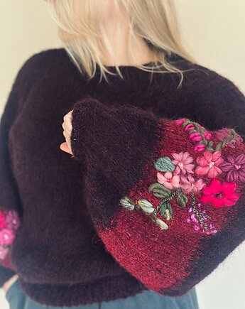 Sweter Burgundy na zamówienie dla Pani Marty, La Laine