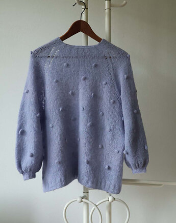 Sweter z bąbelkami , fluffyknitt