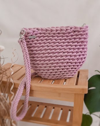 Large Wave Bag  - antyczny róż, Damariz