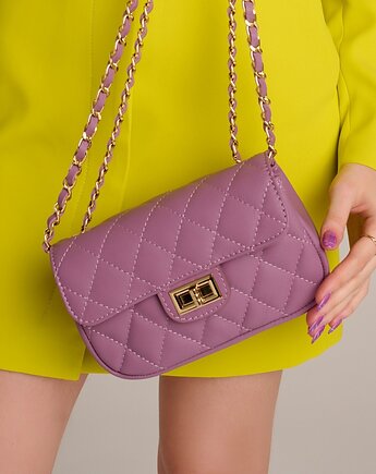 Torebka skórzana na ramię - pikowana (6503), BOSCCOLO