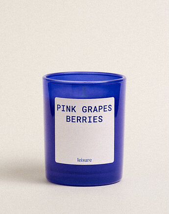 Świeca zapachowa - PINK GRAPES & BERRIES, LEISURE