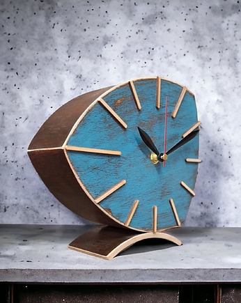 Zegarek drewniany Turkus - EDYCJA LIMITOWANA, Clock Wood Studio