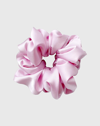 Gumka do włosów pudrowy róż Scrunchie Medium Baby Pink, Vintiss