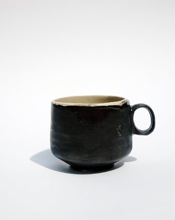 Filiżanka do espresso czarno-beżowa, Ceramiczności