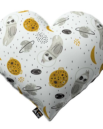 Poduszka Heart of Love biało-szara, Yellow Tipi