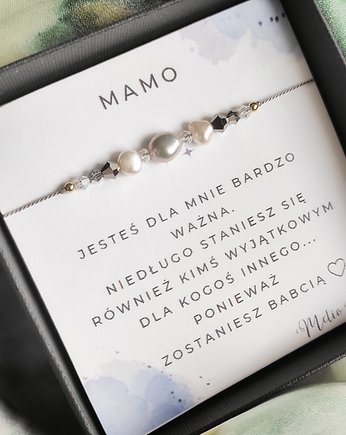 Box pudełko prezentowe z dedykacją BEZ bransoletki  - zostaniesz babcią, OSOBY - Prezent dla babci